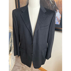 Loro Piana for Garmany Black 100% Cashmere Sport Coat & Blazer 50R